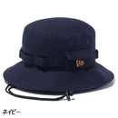 ニューエラ アウトドア アドベンチャー ダックキャンバス レザーパッチ ハット 帽子 あご紐着脱可能