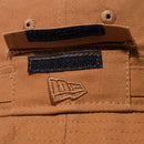 ニューエラ アウトドア アドベンチャー ダックキャンバス レザーパッチ ハット 帽子 あご紐着脱可能