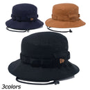 ニューエラ アウトドア アドベンチャー ダックキャンバス レザーパッチ ハット 帽子 あご紐着脱可能