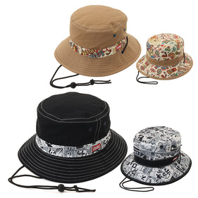 チャムス リバーシブルプリントハット CH05-1470 ハット 帽子 UVカット リバーシブル あご紐取り外し可能 定番 人気