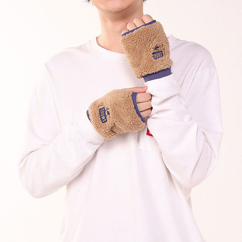 チャムス ボンディングフリースカフゲイター CH09-1337 ハンソカフ 手袋 グローブ フリース 防風