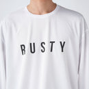 ラスティ 長袖ラッシュTシャツ UVケア ラッシュT メンズ 長袖 吸汗速乾 UVカット