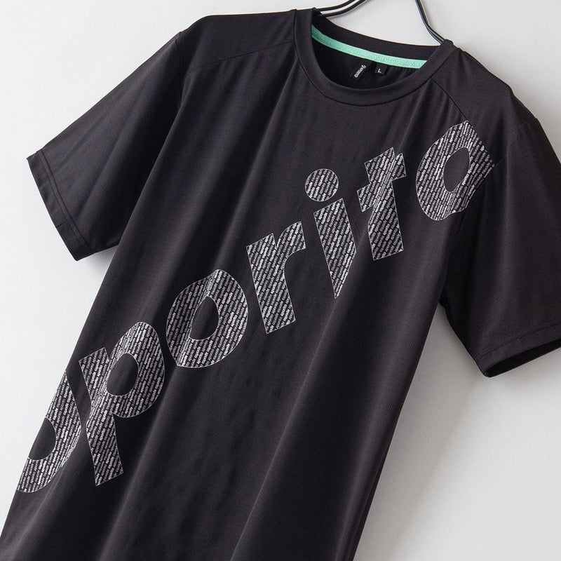 アポリト ジャガードメッシュ TEE 205227045 ブラック APORITO SPORTS WEAR アパレル Tシャツ メンズ
