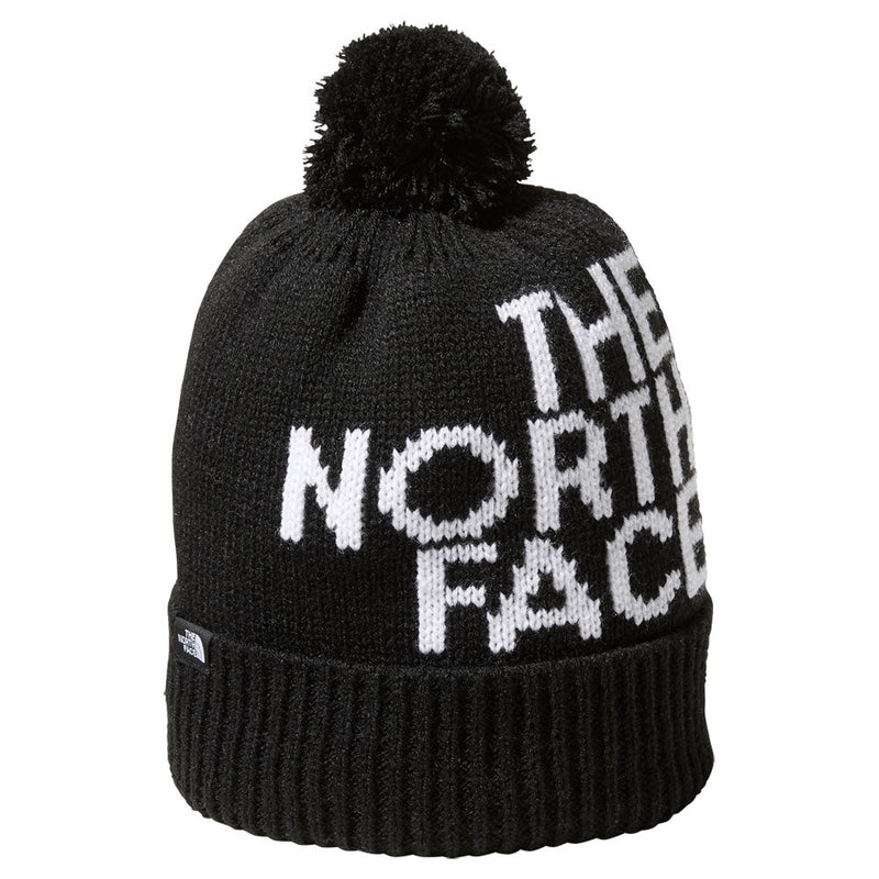 ノースフェイス ポンポンビッグロゴビーニー NNJ42002 K(ブラック) THE NORTH FACE キャップ ハット 帽子 キッズ