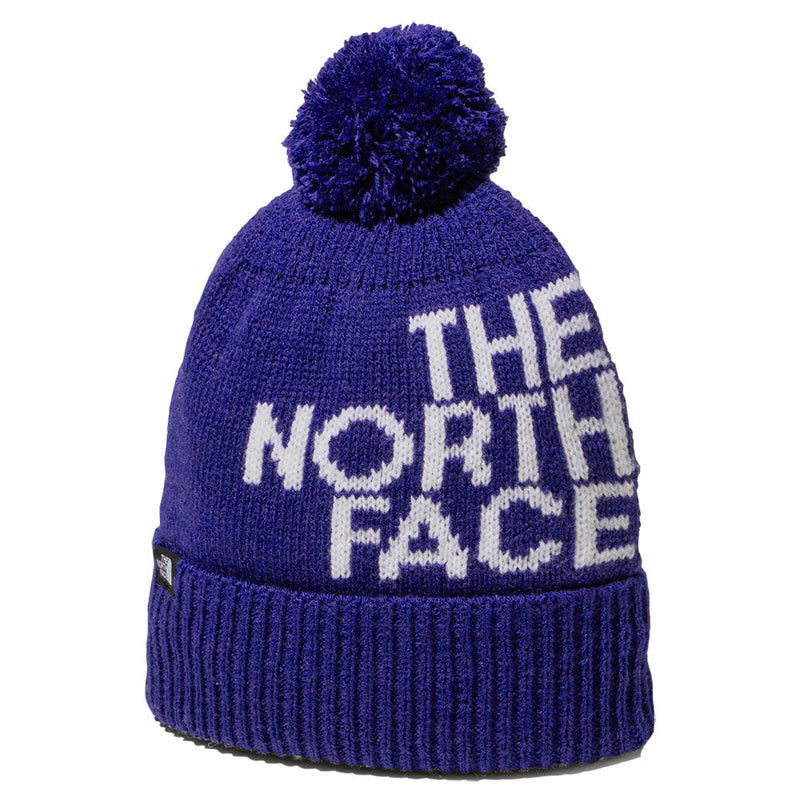 ノースフェイス ポンポンビッグロゴビーニー NNJ42002 LB(ラピスブルー) THE NORTH FACE キャップ ハット 帽子 キッズ