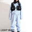 プランビー ジャンプスーツ スノーボードウェア スーツ つなぎ ユニセックス