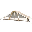 オガワ オーナーロッジ ヒュッテレーベン オフホワイト×サンドベージュ×ダークブラウン シェルター 5人用