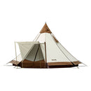 オガワ ピルツ15T/C オフホワイト×ブラウン テント 7-8人用