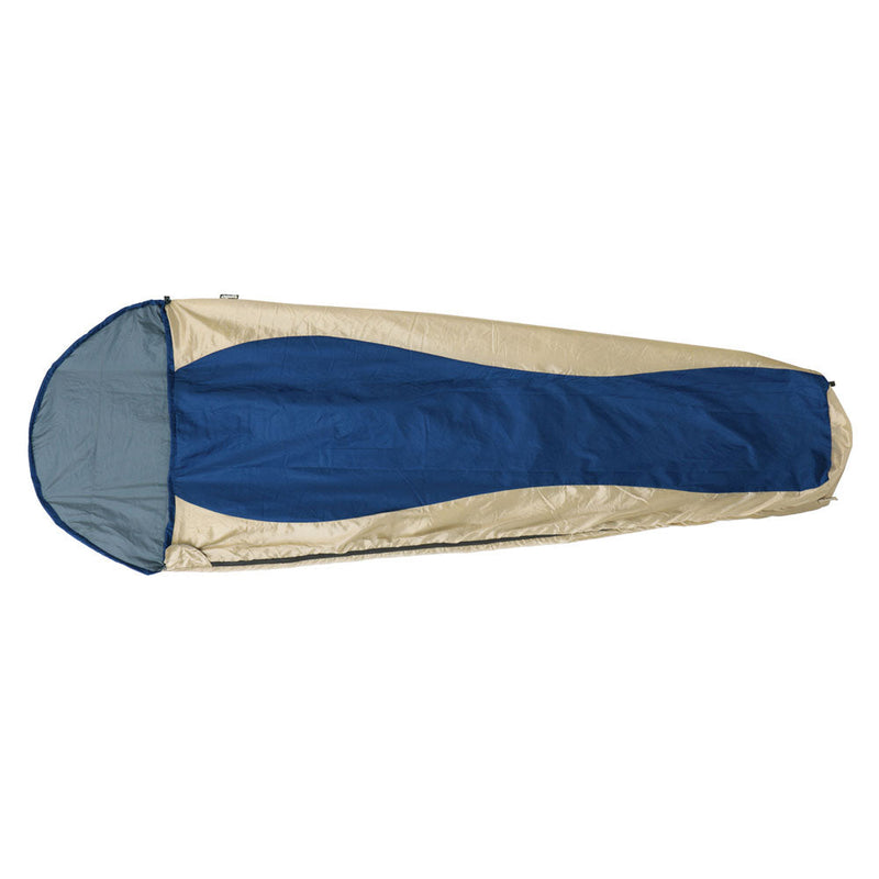 オガワ コンパクトシュラフUL シャンパンゴールド×ネイビーブルー 寝具 シュラフ マミー型 適用温度15℃以上 超軽量 超コンパクト
