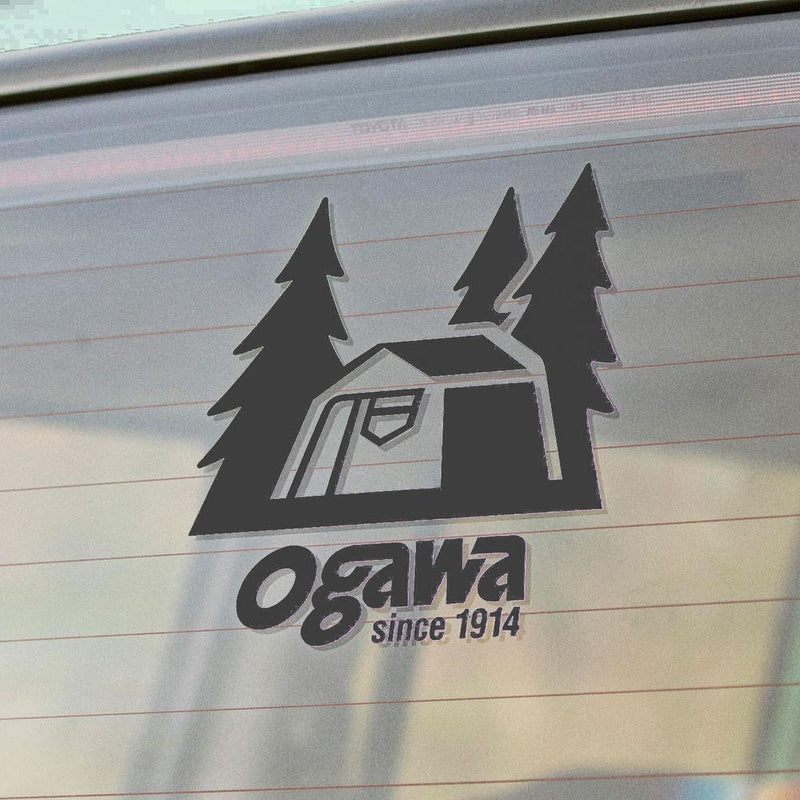 オガワ ogawa カッティングステッカー Lサイズ ブラック 8060 ogawa キャンプアクセサリ