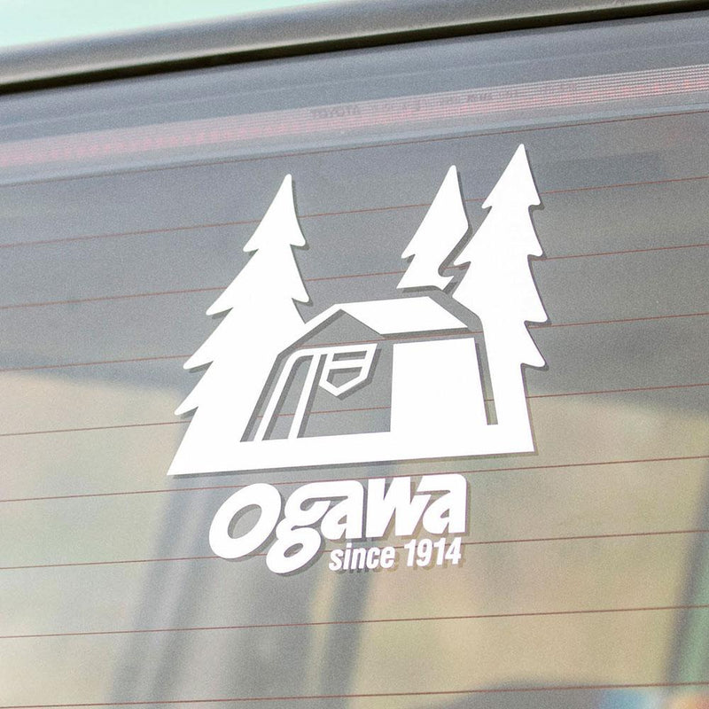 オガワ ogawa カッティングステッカー Sサイズ ホワイト 8060 ogawa キャンプアクセサリ