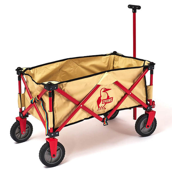 チャムス チャムスフォールディングワゴン CH62-1755 Beige/Red CHUMS CHUMS Folding Wagon アウトドア  キャンプ ワゴン キャンプアクセサリ