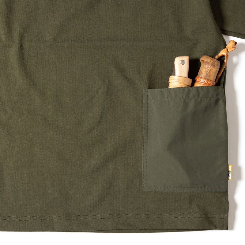グリップスワニー キャンプポケットTシャツ 2.0 GSC-35 AIPHA OLIVE GRIP SWANY CAMP POCKET T SHIRT 2.0 Tシャツ メンズ
