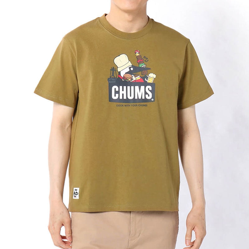 チャムス BBQブービーTシャツ CH01-1963 Brown CHUMS BBQ Booby T-Shirt アパレル Tシャツ メンズ 【クーポン対象外】