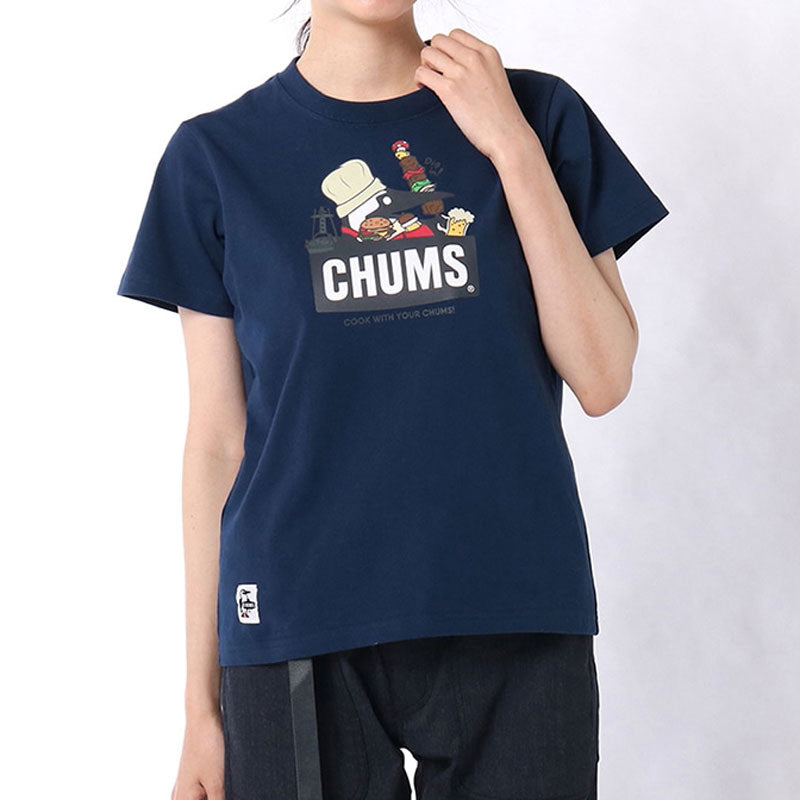 チャムス BBQブービーTシャツ CH01-1963 Navy CHUMS BBQ Booby T-Shirt アパレル Tシャツ メンズ