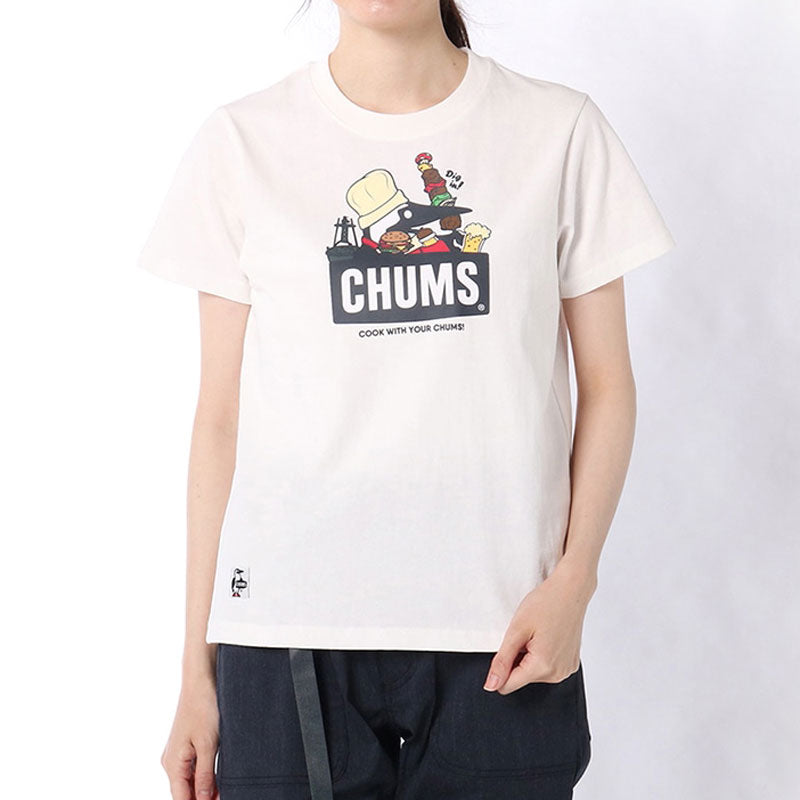 チャムス BBQブービーTシャツ CH01-1963 White CHUMS BBQ Booby T-Shirt アパレル Tシャツ メンズ 【クーポン対象外】
