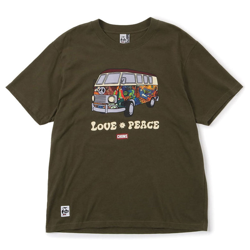 チャムス ユーフォリクミニバンTシャツ CH01-1976 Khaki CHUMS Euphoric Mini Van T-Shirt アパレル Tシャツ