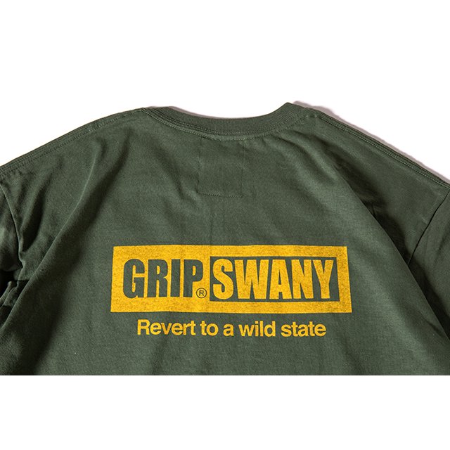 グリップスワニー GS LOGO TEE GSC-48 MILITARY GREEN GRIP SWANY アパレル Tシャツ メンズ
