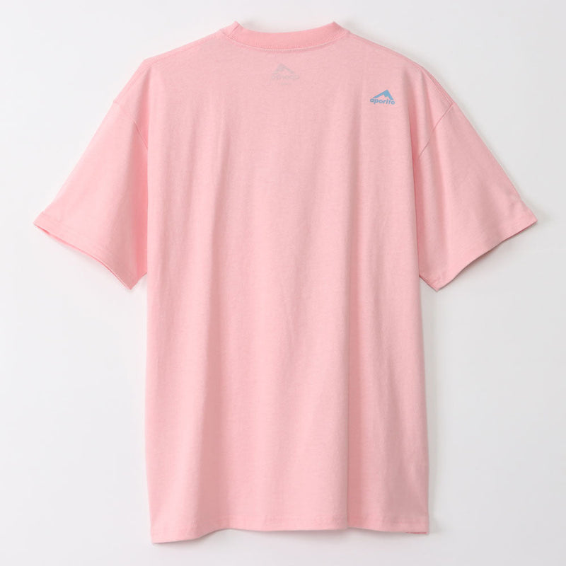 アポリト グラフィックTシャツ(A柄) 205222036 ピンク APORITO APPAREL アパレル Tシャツ メンズ