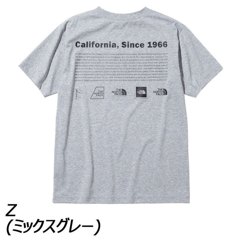 ノースフェイス ショートスリーブヒストリカルロゴティー メンズ Tシャツ 半袖 UVケア