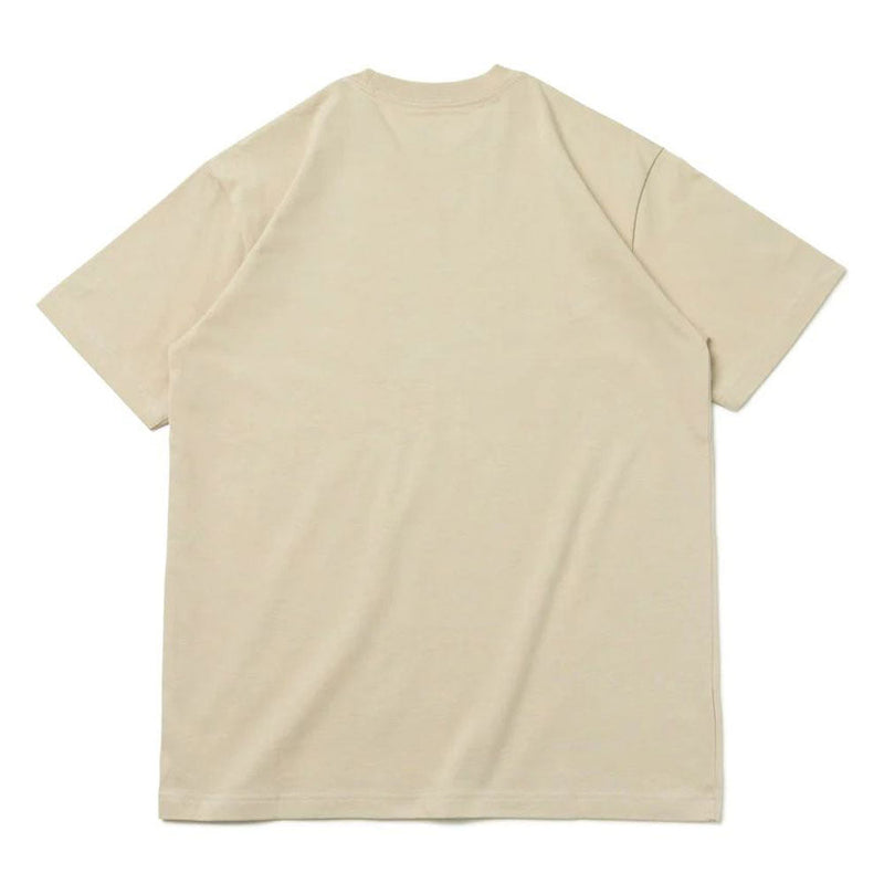 ニューエラ 半袖 コットン Tシャツ フラッグロゴ MIINI グレージュ レギュラーフィット メンズ Tシャツ 半袖