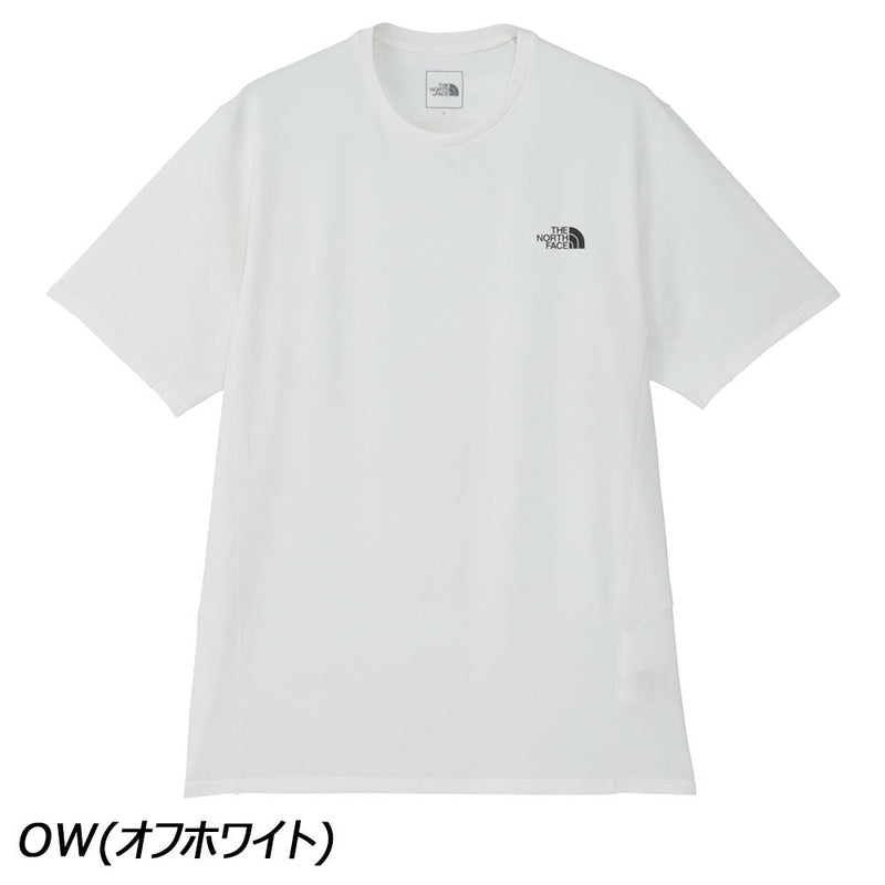 ノースフェイス ショートスリーブフラッシュドライスリーディークルー Tシャツ 半袖 撥水 UVケア UPF15-30 静電ケア メンズ