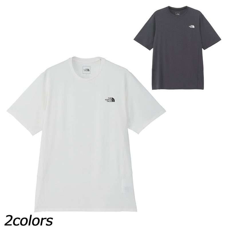 ノースフェイス ショートスリーブフラッシュドライスリーディークルー Tシャツ 半袖 撥水 UVケア UPF15-30 静電ケア メンズ