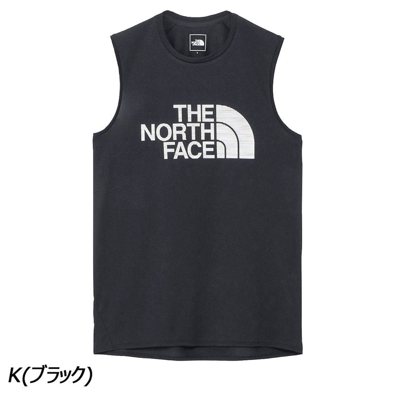 ノースフェイス スリーブレスGTDロゴクルー Tシャツ ノースリーブ 吸汗 速乾 UVケア UPF15-30 メンズ