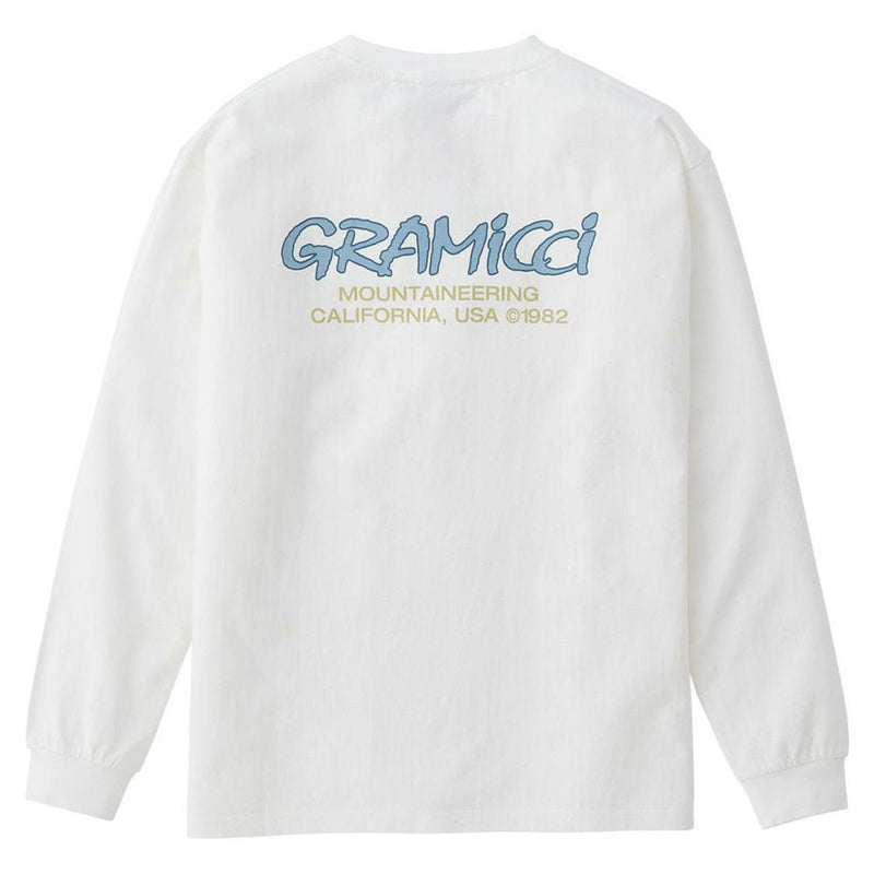 グラミチ マウンテニアリングL/S Tシャツ G2FU-T057 WHITE/BLUE GRAMiCCi メンズアパレル Tシャツ