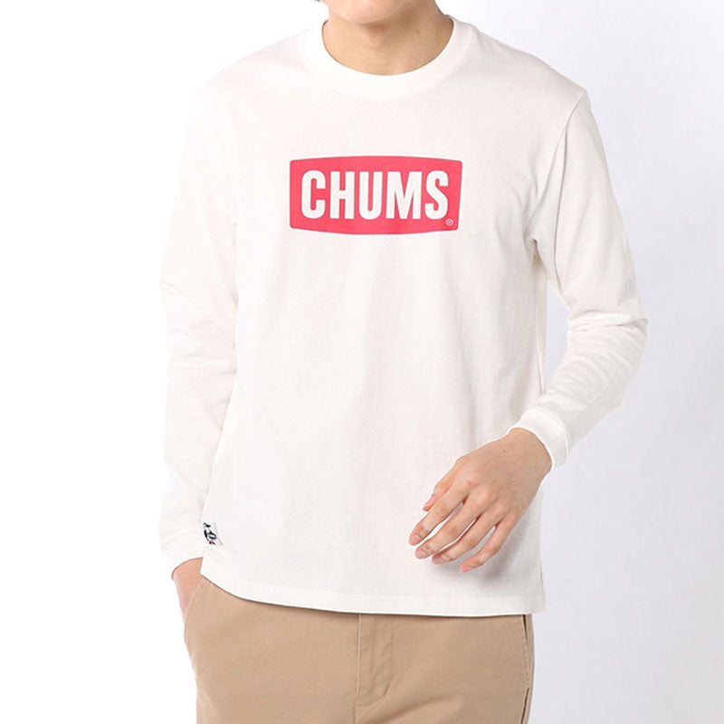 チャムス チャムスロゴロングスリーブTシャツ CH01-1828 White/Red CHUMS CHUMS Logo L/S T-Shirt アパレル Tシャツ ロンT 【クーポン対象外】