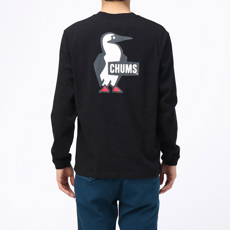 チャムス ブービーロゴロングスリーブTシャツ CH01-1896 Black CHUMS メンズアパレル Tシャツ 【クーポン対象外】