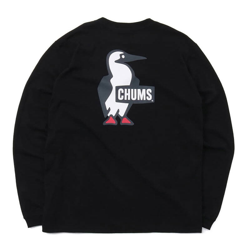 チャムス ブービーロゴロングスリーブTシャツ CH01-1896 Black CHUMS メンズアパレル Tシャツ 【クーポン対象外】