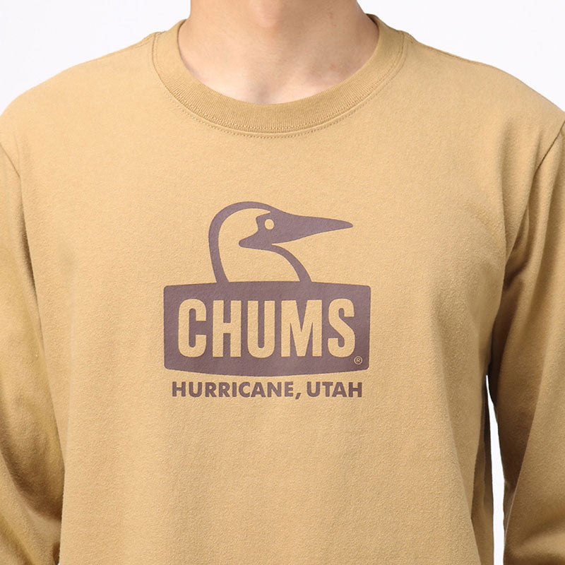 チャムス ブービーフェイスロングスリーブTシャツ CH01-1895 Beige×Brown CHUMS メンズアパレル Tシャツ