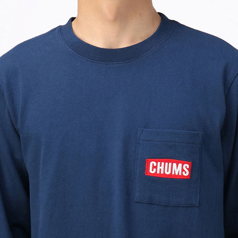 チャムス チャムスロゴポケットロングスリーブTシャツ CH01-2065 Navy CHUMS メンズアパレル Tシャツ 【クーポン対象外】