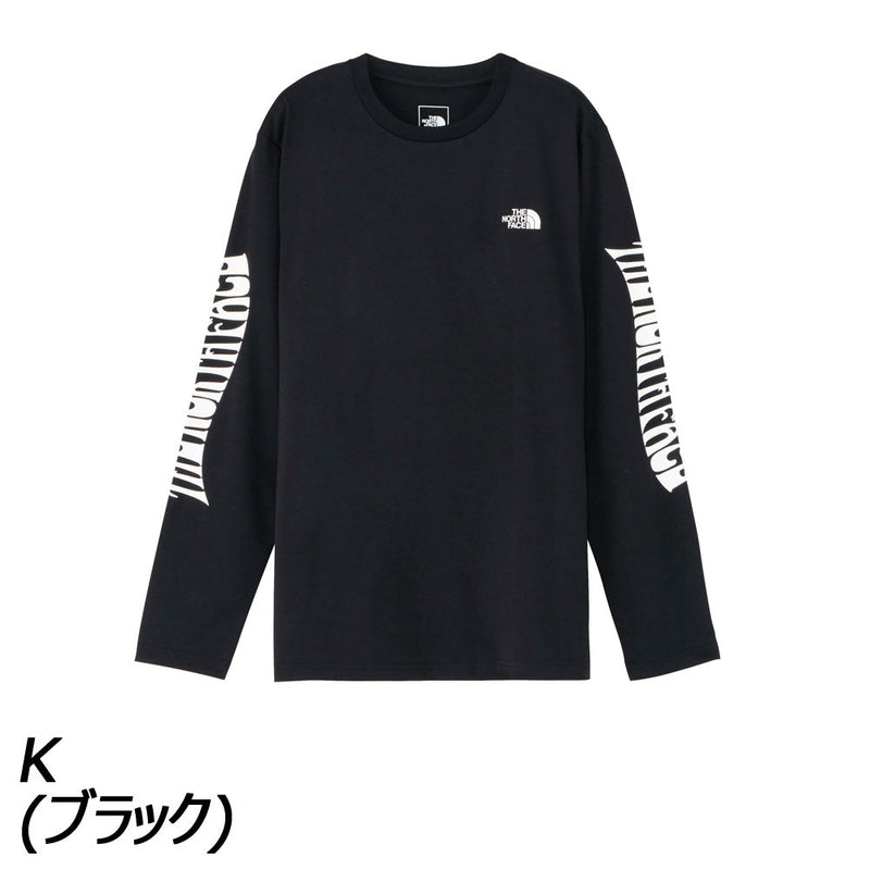 ノースフェイス ロングスリーブスリーブハーフドームグラフィックティー Tシャツ メンズ 長袖 UVケア 静電ケア