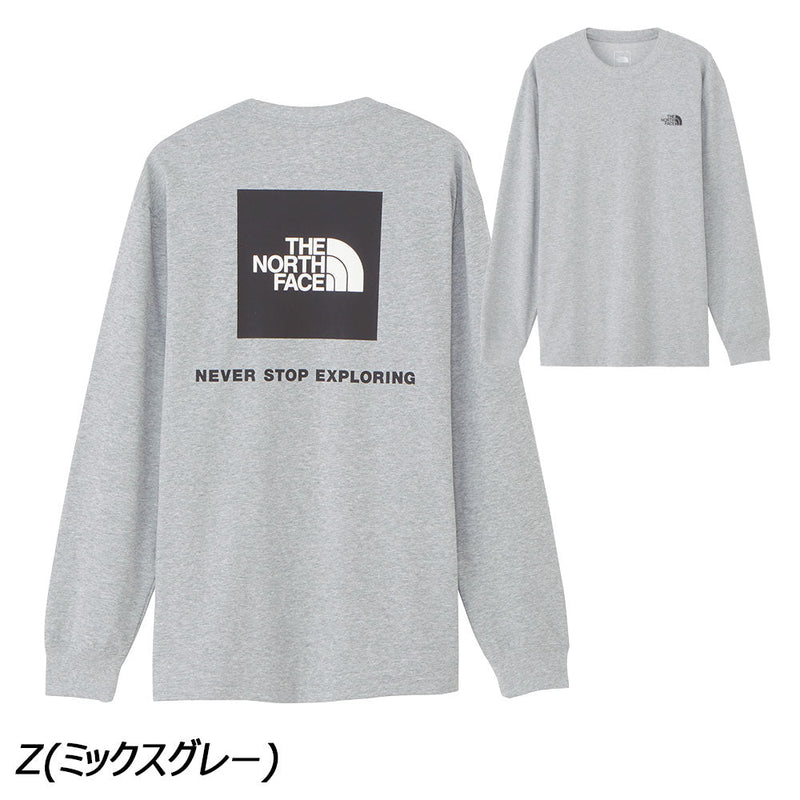 ノースフェイス ロングスリーブバックスクエアロゴティー Tシャツ 長袖 メンズ 人気 定番