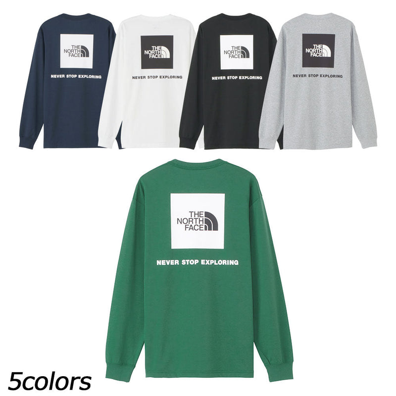 ノースフェイス ロングスリーブバックスクエアロゴティー Tシャツ 長袖 メンズ 人気 定番