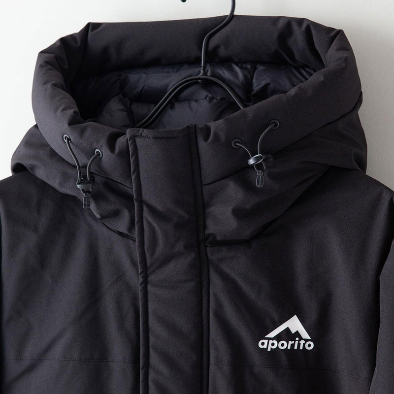 アポリト 切替中綿フードジャケット 206228013 ブラック APORITO APPAREL メンズアパレル アウター