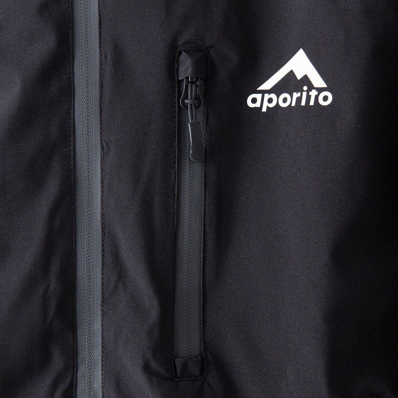 アポリト 撥水中綿フードジャケット 206228014 ブラック APORITO APPAREL メンズ レディース アウター