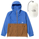 ノースフェイス コンパクトジャケット SU(スーパーソニックブルー×ユーティリティブラウン) メンズ 撥水 ジャケット UVケア