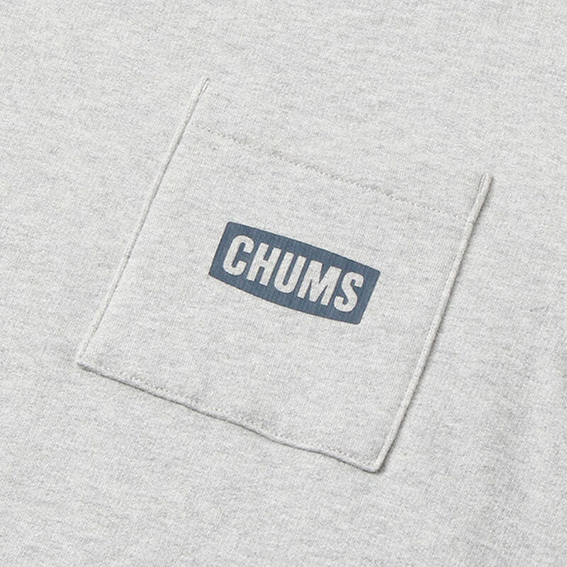 チャムス チャムスロゴポケットクルートップ CH00-1365 H/Gray CHUMS メンズアパレル トレーナー ※クーポン対象外