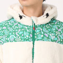 チャムス サヨリワダエルモフルジップパーカー フリース ユニセックス コラボモデル