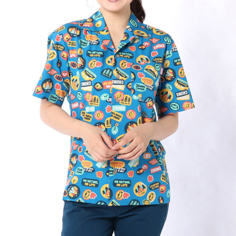 チャムス チャムロハシャツ CH02-1105 Sticker CHUMS Chumloha Shirt アパレル シャツ シャツ 【クーポン対象外】
