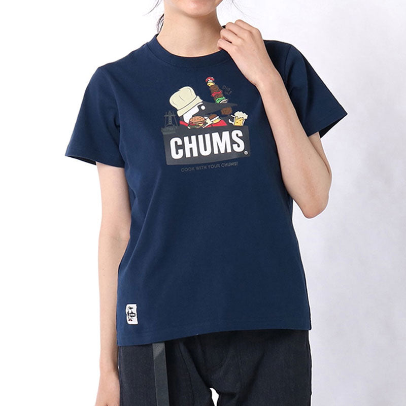 チャムス BBQブービーTシャツ CH01-1963 Navy CHUMS BBQ Booby T-Shirt アパレル Tシャツ レディース 【クーポン対象外】