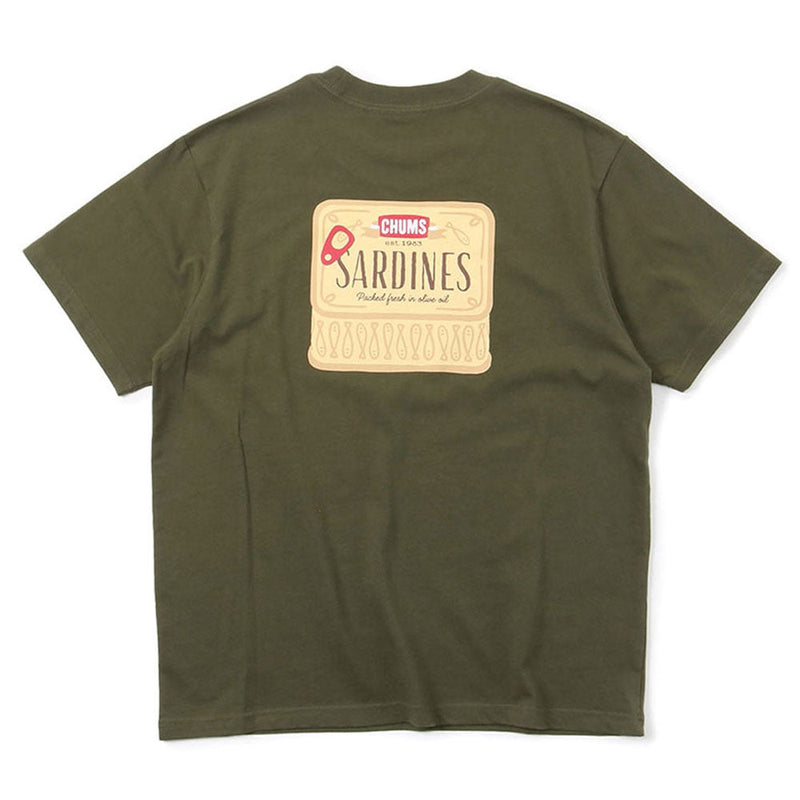 チャムス チャムスサーディーンズTシャツ CH01-1971 Khaki CHUMS CHUMS Sardines T-Shirt アパレル Tシャツ ※クーポン対象外