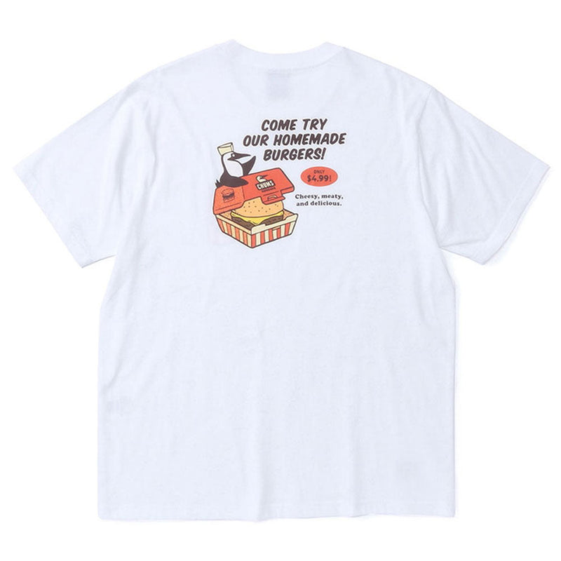 チャムス チャムスバーガーショップTシャツ CH01-1974 White CHUMS CHUMS Burger Shop T-Shirt アパレル Tシャツ ※クーポン対象外