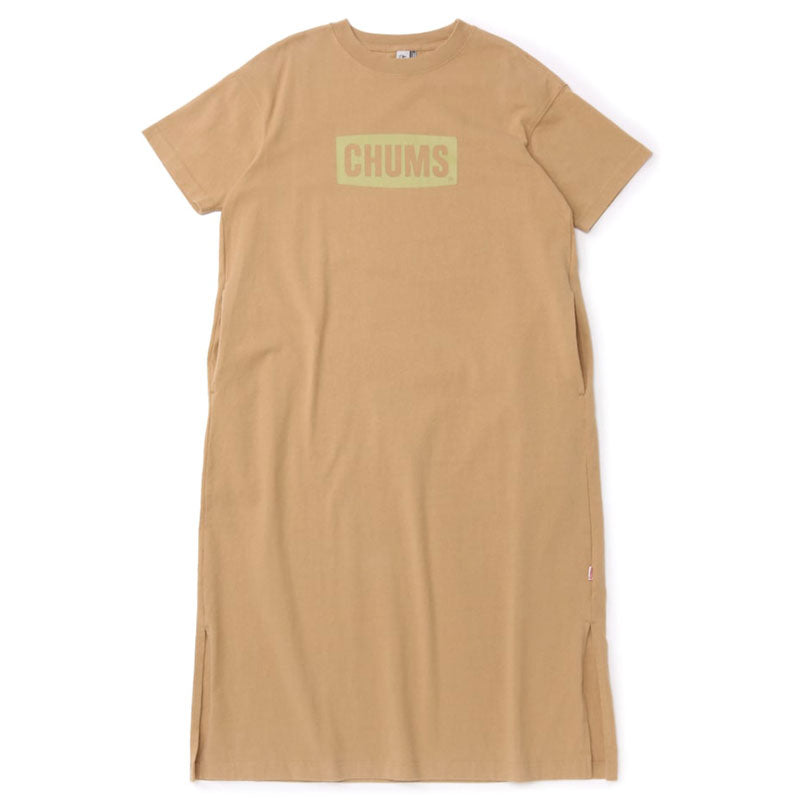 チャムス ヘビーウエイトチャムスロゴドレス CH18-1199 Beige CHUMS Heavy Weight CHUMS Logo Dress アパレル Tシャツ ワンピース レディース ※クーポン対象外