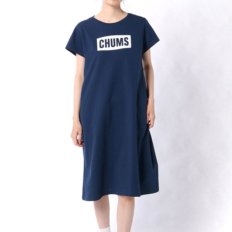 チャムス チャムスロゴドレス CH18-1212 Navy×White CHUMS CHUMS Logo Dress アパレル Tシャツ ワンピース レディース ※クーポン対象外