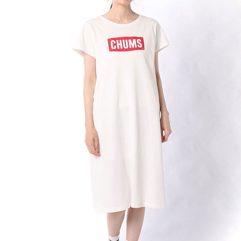 チャムス チャムスロゴドレス CH18-1212 White×Red CHUMS CHUMS Logo Dress アパレル Tシャツ ワンピース レディース ※クーポン対象外