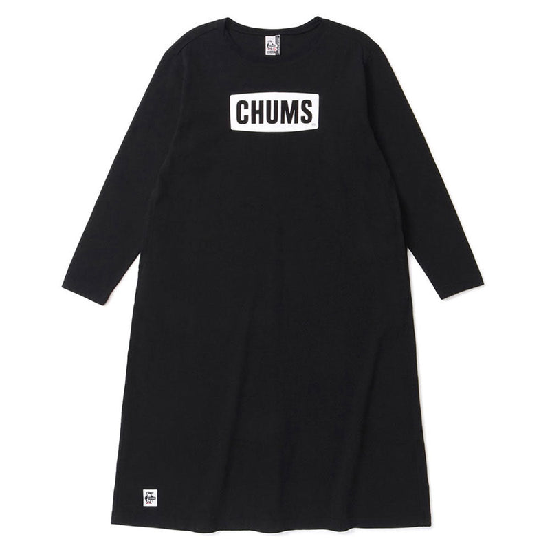 チャムス チャムスロゴロングスリーブティードレス CH18-1223 Black×White CHUMS レディースアパレル Tシャツ スカート ワンピース ※クーポン対象外